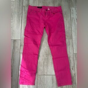 J. Crew Women's Hot Pink toothpick Jeans
